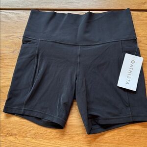 Athleta Black High-Rise Shorts